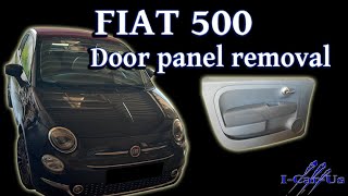 Fiat 500 door panel and door handle removal  replacement  Tutorial [upl. by Ardith]