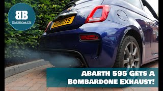 ABARTH 595  Bombardone 20 Exhaust DIY Install and Sound Comparison [upl. by Weixel625]