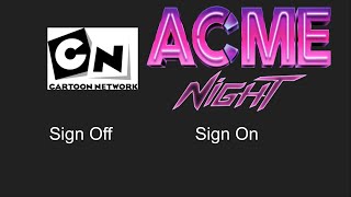 Cartoon Network Sign Off ACME NIGHT Sign On Sunday December 31 2023 [upl. by Bilski]