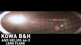 Kowa for Bell amp Howell  Helios 442 Anamorphic Lens Flare [upl. by Otokam]