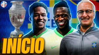 INÍCIO COPA AMÉRICA COM O BRASIL  PATCH FCMANIA V45 SELEÇÃO  INÉDITO  EA FC 24  ENDRICK [upl. by Aicinod]