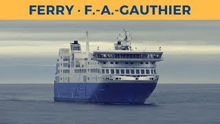 Arrival of ferry FA GAUTHIER in BaieComeau Société des traversiers du Québec [upl. by Musette]