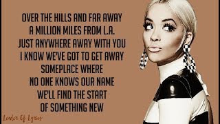 Rita Ora  ANYWHERE Lyrics [upl. by Eniladam214]