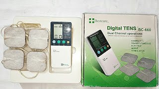 Digital tens 660 machine unboxing and review  digital tens machine uses [upl. by Zulaledairam854]