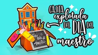 DIY Cajita REGALO para tu MAESTR  DÍA DEL MAESTRO [upl. by Alleuol]