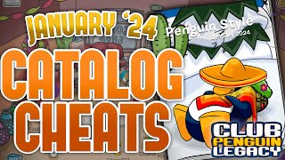 Club Penguin Legacy  January 2024 Penguin Style Clothing Catalog Cheats Winter Fiesta Themed [upl. by Thalia]