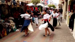 Street Dancers in Otavalo Ecuador [upl. by Hadihahs854]