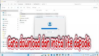 cara mudah download dan instal lite dapodik [upl. by Mika]