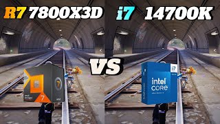 Ryzen 7 7800X3D vs Intel Core i714700K Fortnite 4K 1440p 1080p [upl. by Bunns63]