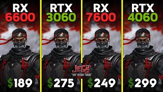 RX 6600 vs RTX 3060 vs RX 7600 vs RTX 4060  Ryzen 5 7600  Tested in 15 games [upl. by Filippa]