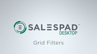 Grid Filters  SalesPad Desktop [upl. by Llennyl]