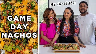 Making “GAME” Day Nachos with My Costars [upl. by Yendirb]