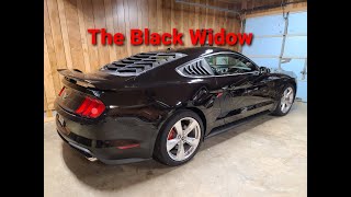 Ford Mustang GT spoiler window louvers install [upl. by Oluas]