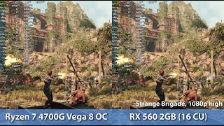 Radeon RX 560 vs Ryzen 7 4700G Pro 4750G Vega 8 OC GPU Comparison Not there yet [upl. by Airuam]