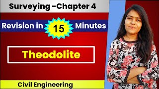 Chapter4  Theodolite  Surveying  Civil Engineering Revision in 15 Minute  Eduaish [upl. by Atilrac]