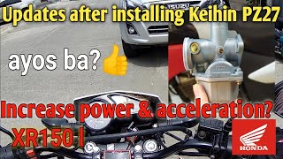 1st Update after installing Keihin PZ27 Carb [upl. by Montfort]