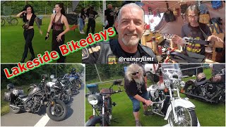 2024 Lakeside Bikedays Mainhausen Bikertreffen Motorradtreffen mit Fahrvideo [upl. by Kcirdnek]