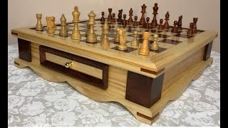 Chess Board With Drawers  DIY WoodWorking [upl. by Alper]