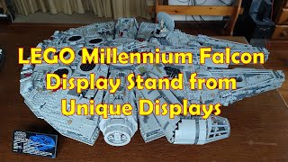 LEGO Millennium Falcon 75192 Display Stand from Unique Display [upl. by Deste779]