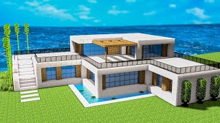 TUTO GRANDE MAISON MODERNE FACILE À FAIRE  Minecraft [upl. by Zima]