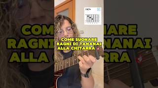 Tananai  Ragni 🕷️  Tutorial alla CHITARRA 🎸 Accordi in descrizione [upl. by Alletniuq243]