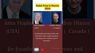 Nobel Prize in Physics 2024 [upl. by Ida]