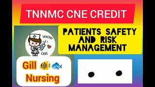 Patients Safety and Risk ManagementTNNMC online CNE Registration renewal quiz for nurses [upl. by Teemus3]