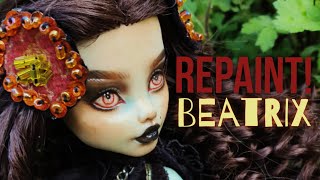 I REPAINTED Beatrix the HARRY POTTER inspired WITCH  DARK ARTS STUDENTS Short Video by Halicrafts [upl. by Nonnahc]