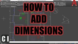 AutoCAD How To Add Dimensions  2 Minute Tuesday [upl. by Bonns]