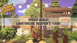 Lighthouse Keepers Yard  Speed Build  Animal Crossing New Horizons [upl. by Ivz]