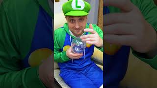 Smart Luigi saved the donuts funy familygamestories [upl. by Ariad]