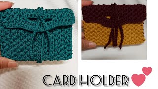 QUICK AND EASY CROCHET CARD HOLDER  CROCHET WALLET [upl. by Adnac]