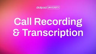 Coaching Teams  Call Recording and Transcription [upl. by Reviere]