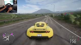 Hennessey Venom GT  Forza Horizon 5  Steering Wheel Gameplay [upl. by Huoh893]