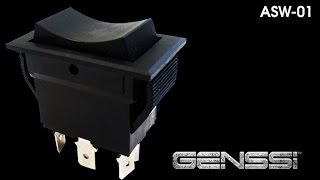 GENSSI Rocker Switch Momentary OnOff Two directions [upl. by Garv440]