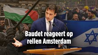 Thierry Baudet reageert op rellen Amsterdam  FVD [upl. by Eibbob192]