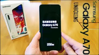 SAMSUNG GALAXY A70 UNBOXING y CONFIGURACION INICIAL parte 1 [upl. by Llednil774]