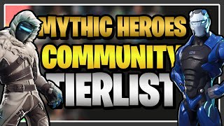 My Community Ranked EVERY MYTHIC HERO in Fortnite Save the World Mythic Heroes Stream Tier List [upl. by Nivlad]