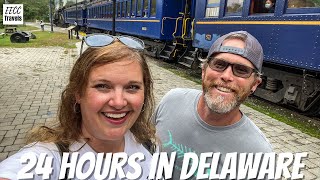 What to do in Wilmington Delaware  FALL LEAVES SCENIC TRAIN RIDE RV East Coast Road Trip [upl. by Anrahs]