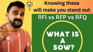 Knowing these 4 terms will make you stand out in IT  RFI vs RFP vs RFQ vs SOW [upl. by Arabel]