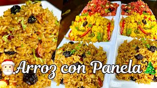 El mejor Arroz navideño 🎄👨🏽‍🍳😋 ARROZ CON PANELA Con pocos ingredientes y en pocos pasos [upl. by Selig]