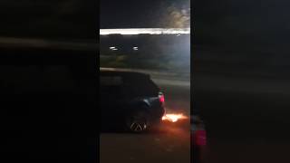 HUGE Flames From MK3 Golf Arriving to Car Meet [upl. by Yrellih]