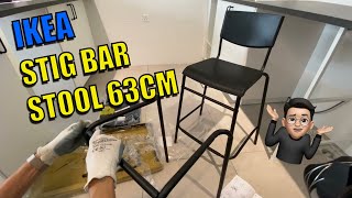 Assemble STIG IKEA 63cm high stool using only simple hand tool [upl. by Anileve143]