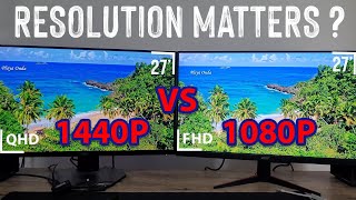 Is Full HD Enough At 27 Inches 1080P vs 1440P 27Inch Gaming Monitors [upl. by Jankey801]