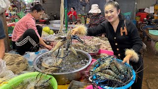 Market show and cooking Yummy river shrimps and Native chicken cooking  Countryside Life TV [upl. by Hairehcaz]