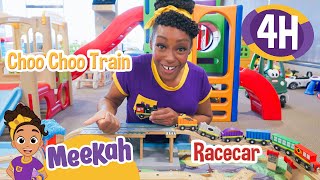 Meekah’s Train Adventure Building Bridges at Kinderland  4 HR OF MEEKAH  Educational Videos [upl. by Dazraf]