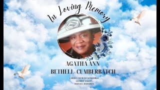 Funeral Service for Mrs Agatha Cumberbatch [upl. by Gilletta]