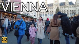 Vienna Austria 🇦🇹Christmas Walking Tour 4k 2024FULL TOUR [upl. by Burrows749]