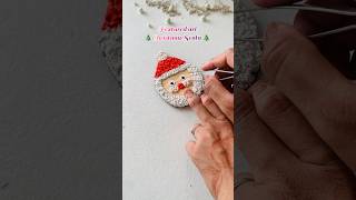 Textured art Christmas senta youtube christmas shorts [upl. by Celka]