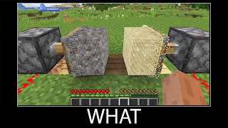 Minecraft wait what meme part 29 realistic sand and gravel [upl. by Stan]